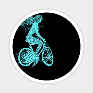 Mermaid on a Bike Magnet